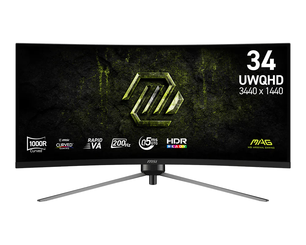 MSI MAG 345CQRF E20 86,36 UWQHD 16:9 VA DP HDMI MSI MAG 345CQRF E20 86,36 UWQHD 16:9 VA DP HDMI