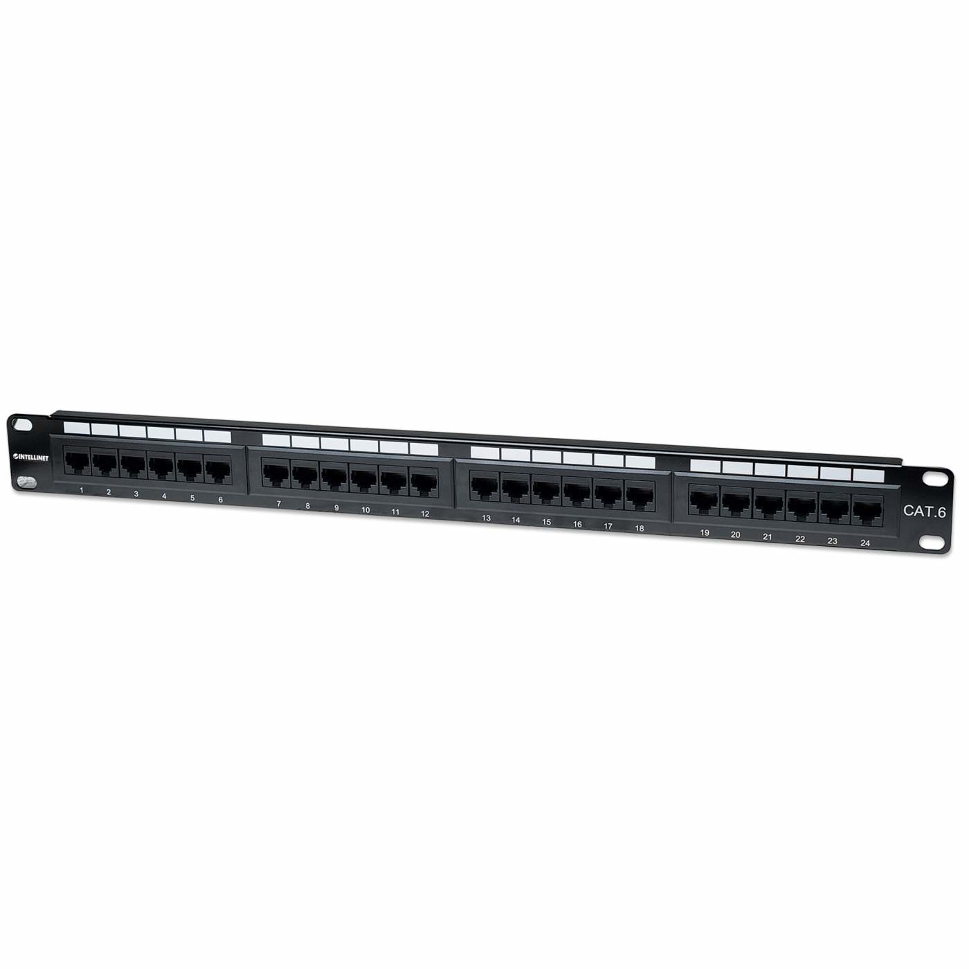 INTELLINET Patchpanel 1HE 24-Port Cat6 UTP sw