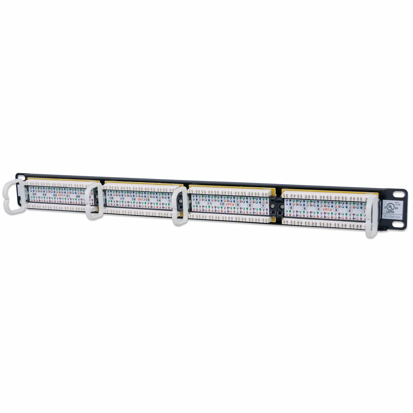 INTELLINET Patchpanel 1HE 24-Port Cat6 UTP sw Patchpanel