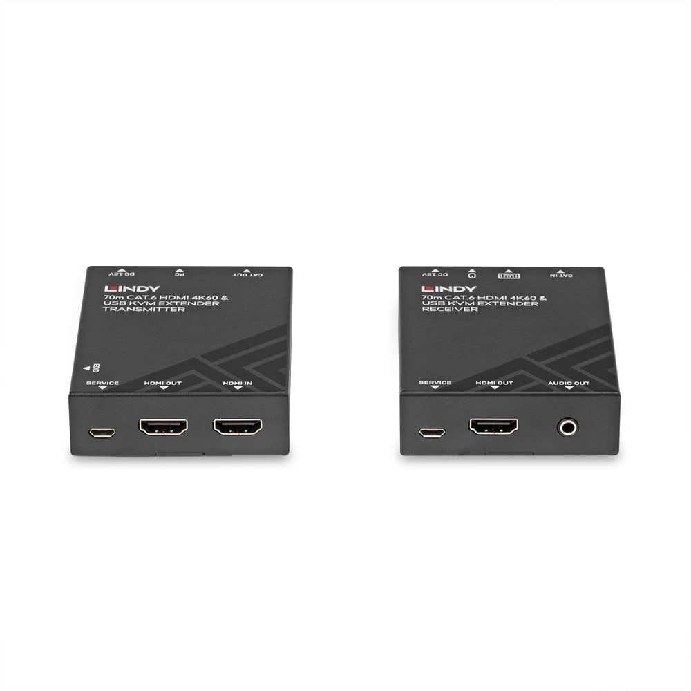 LINDY 70m Cat.6 HDMI 4K60, USB & Audio KVM Extender KVM