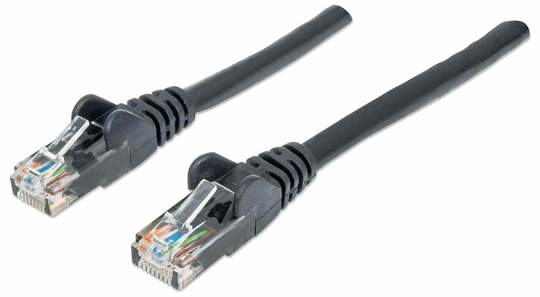 INTELLINET Patchkabel RJ45 U/UTP Cat6 2.00m Hebelschutz schw Patchkabel RJ45
