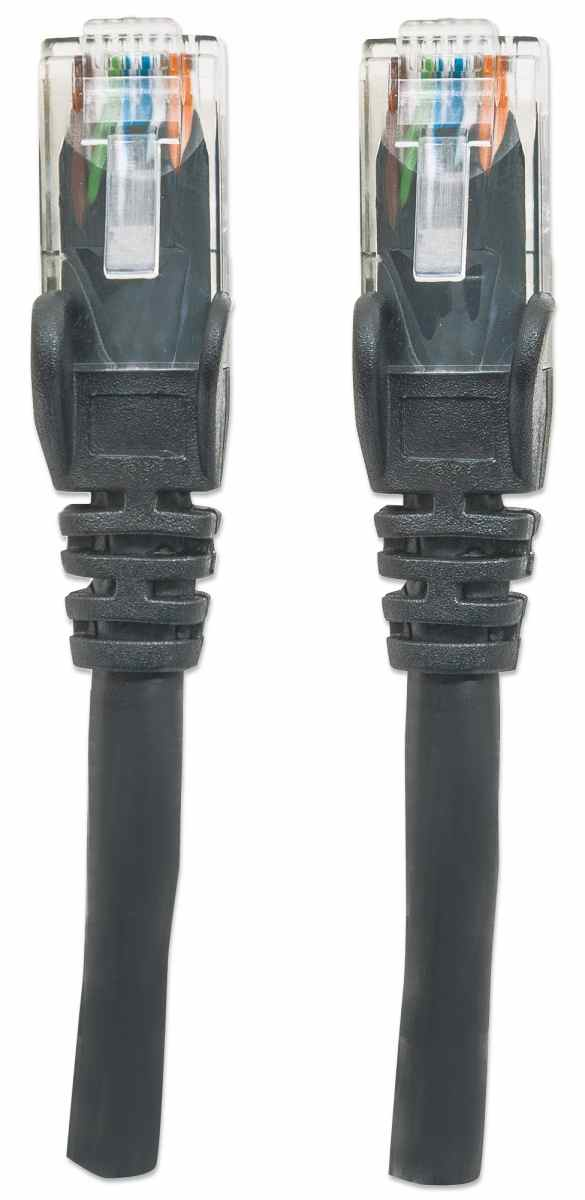 INTELLINET Patchkabel RJ45 U/UTP Cat6 2.00m Hebelschutz schw