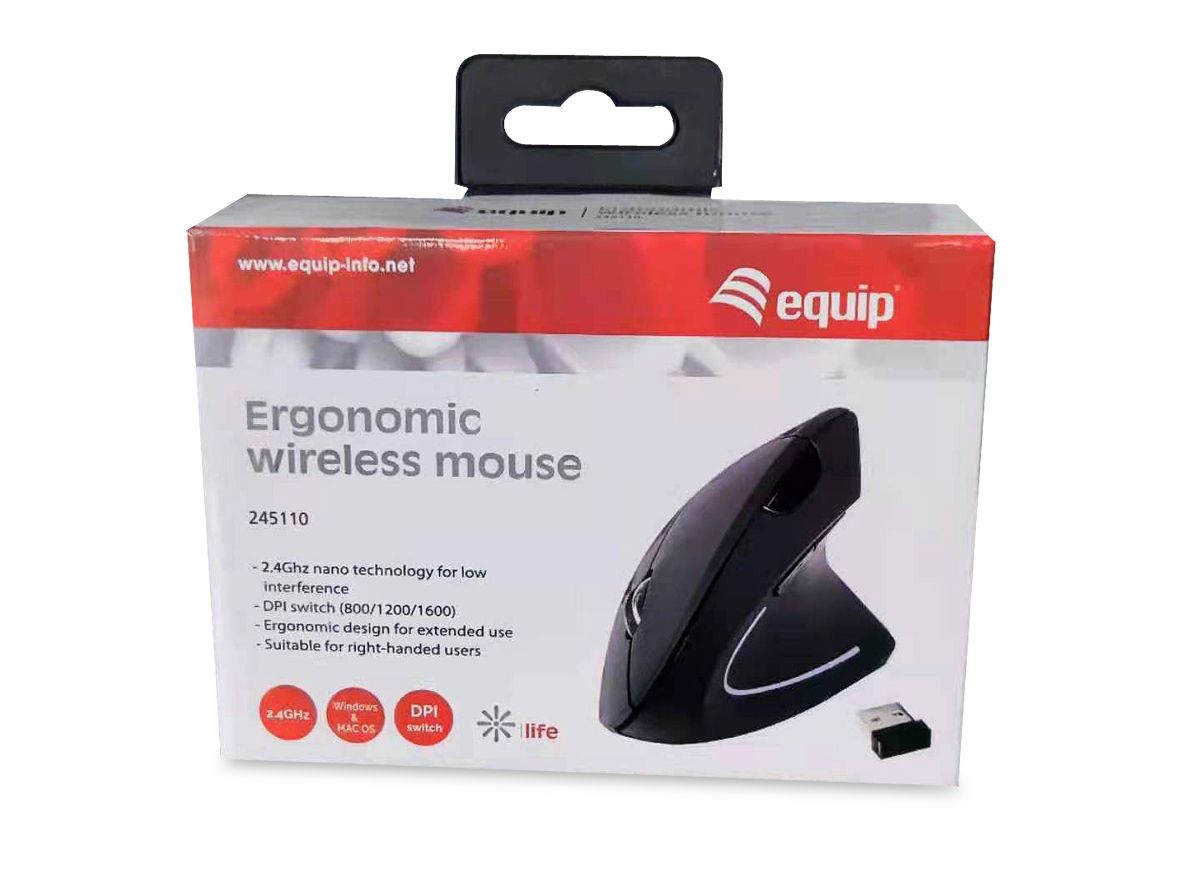 Equip Ergonomische Schnurlosmaus