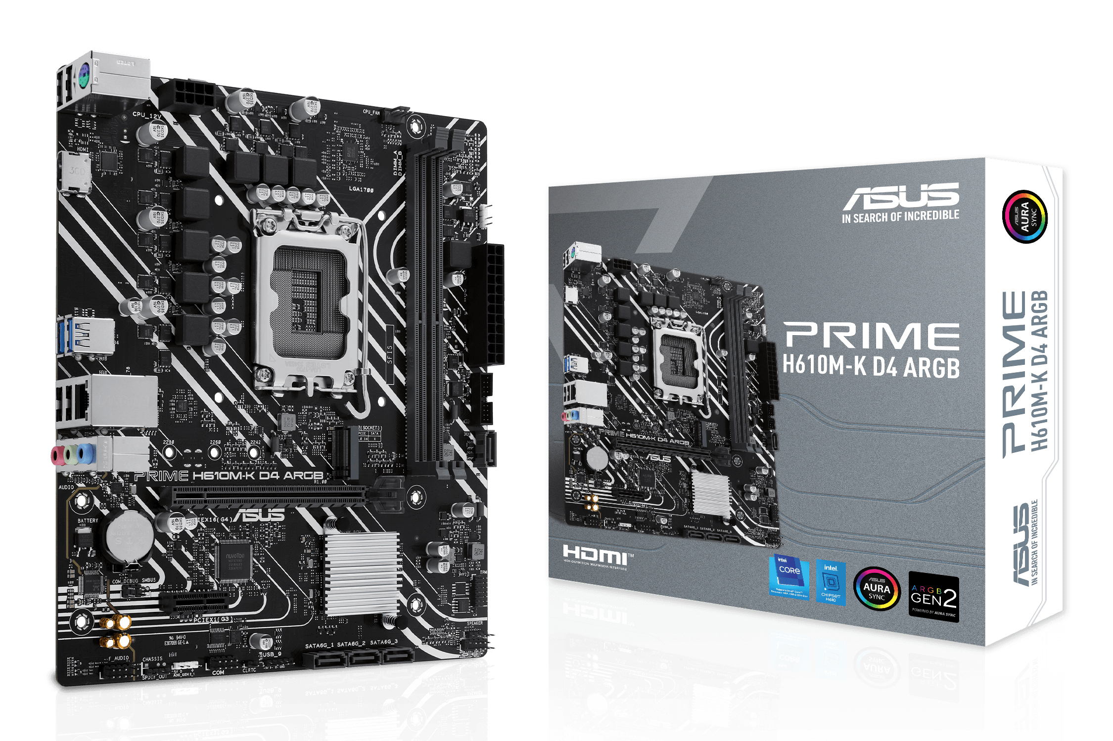 ASUS PRIME H610M-K D4 ARGB (INTEL,1700,DDR4,mATX)