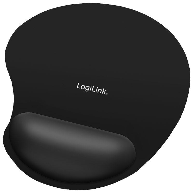 Logilink Mauspad mit Gel-Handballenauflage Silikon schwarz
