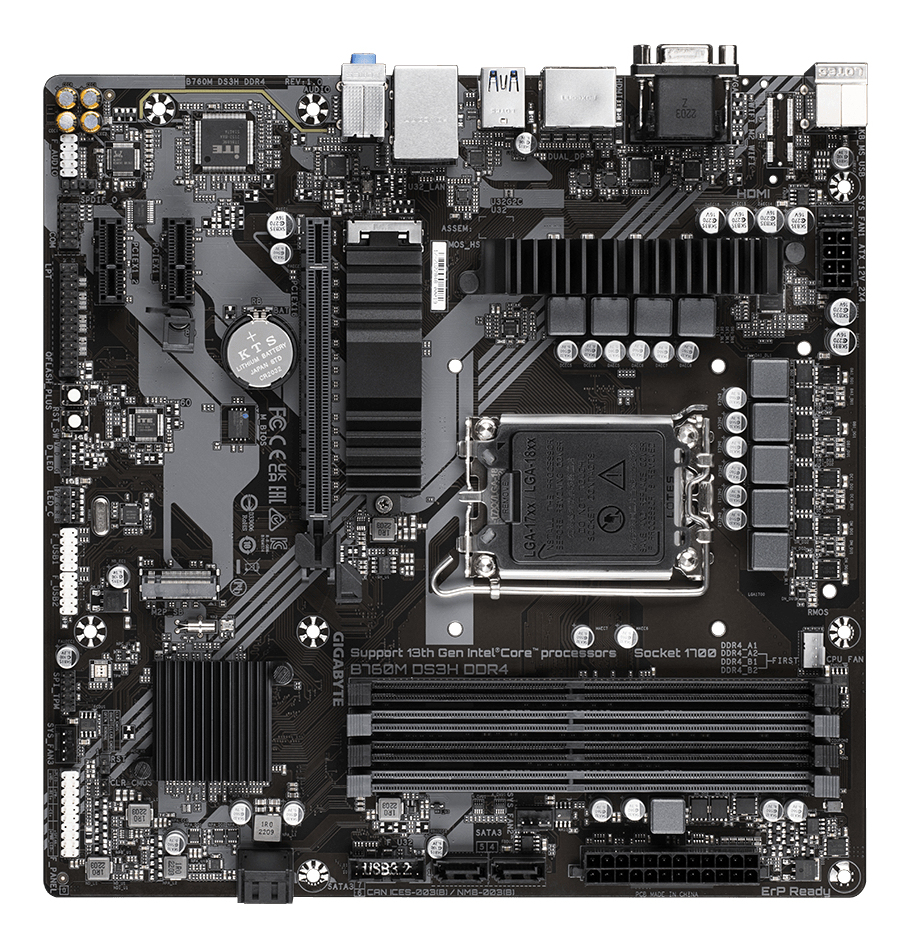 Gigabyte B760M DS3H DDR4 (B760,S1700,mATX,DDR4)