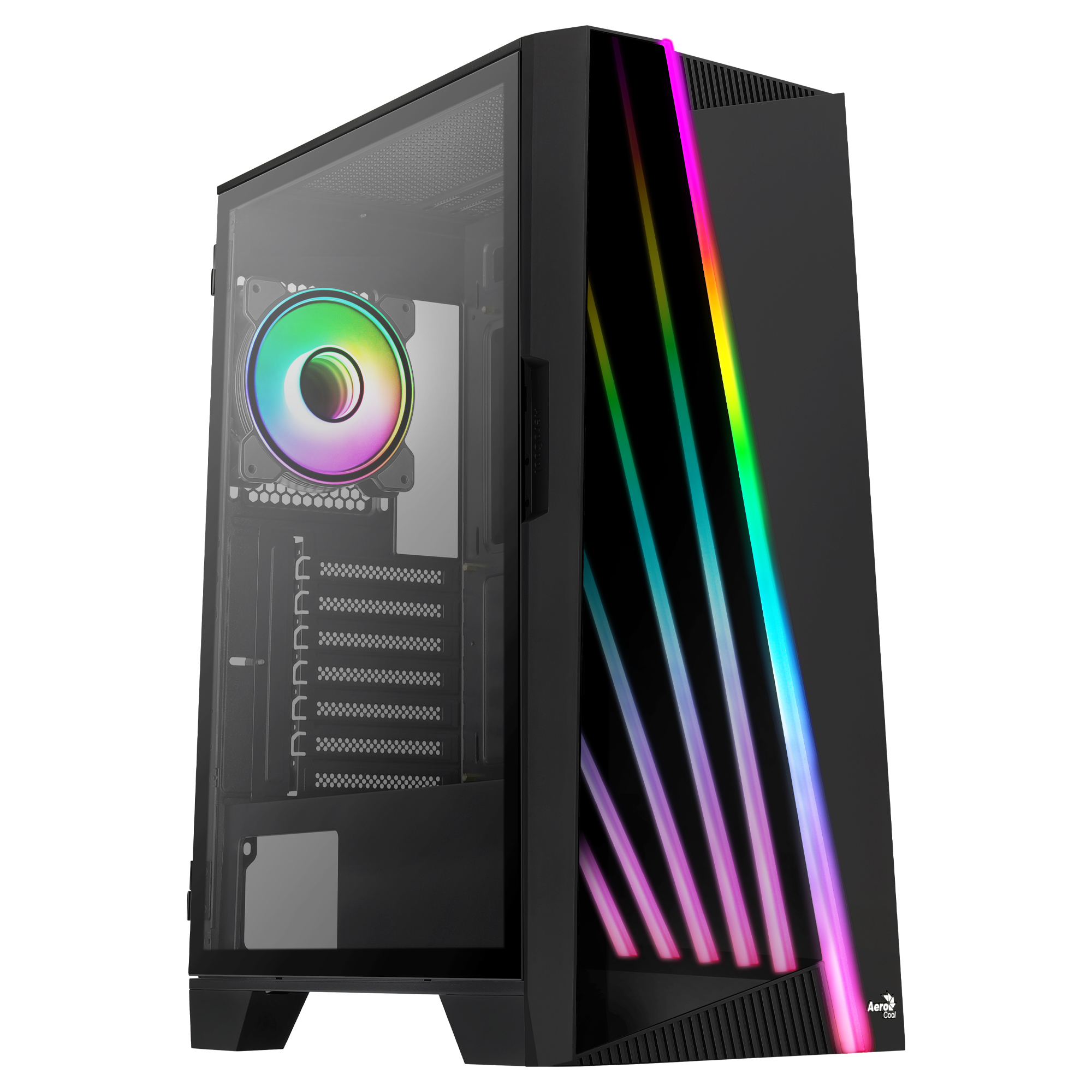 AeroCool Geh Midi Mirage (Black/&shy;Win/&shy;RGB)mi.ATX/&shy;ATX/&shy;ITX