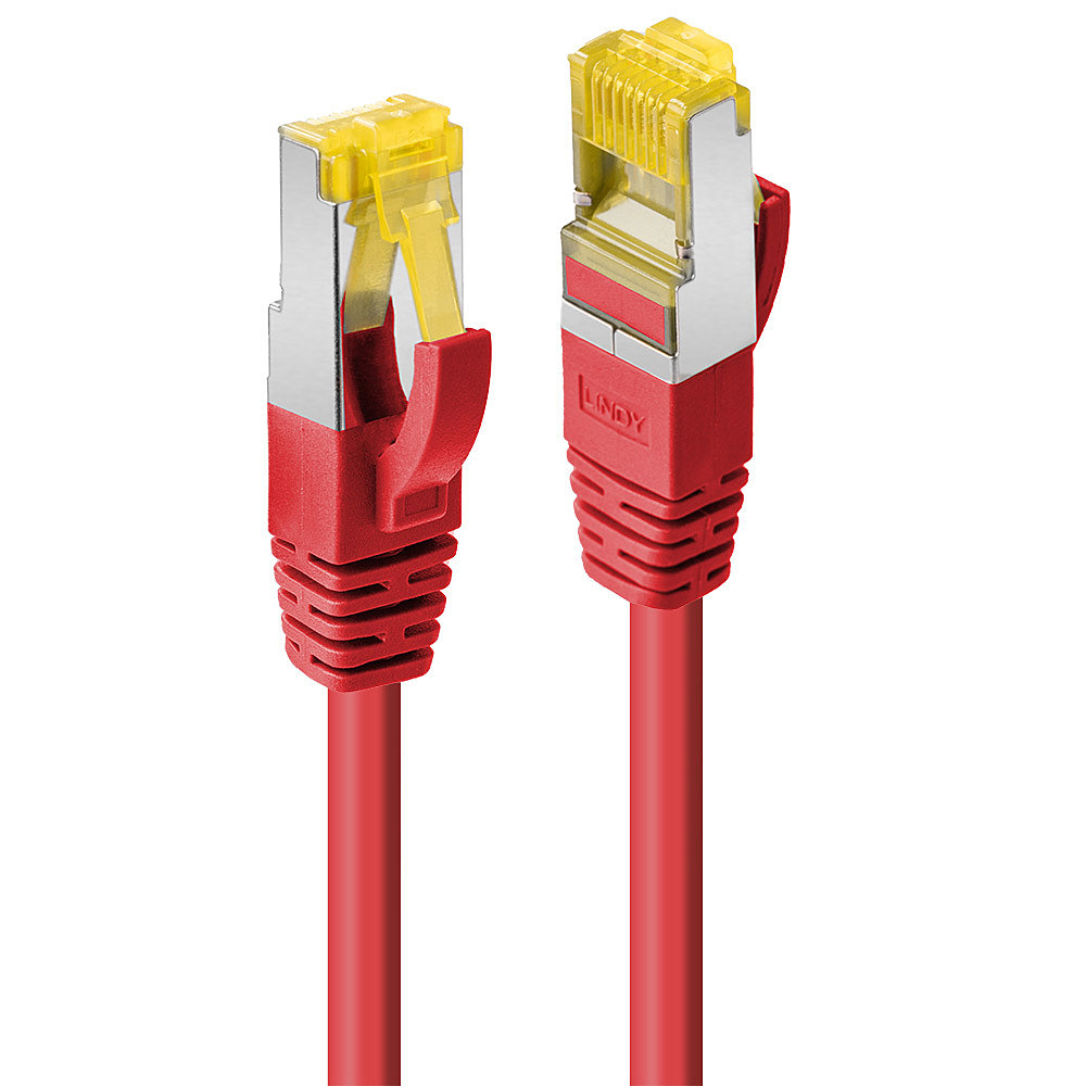 LINDY Patchkabel Cat6A S/FTP LSZH Cat7 Rohkabel rot 0.30m