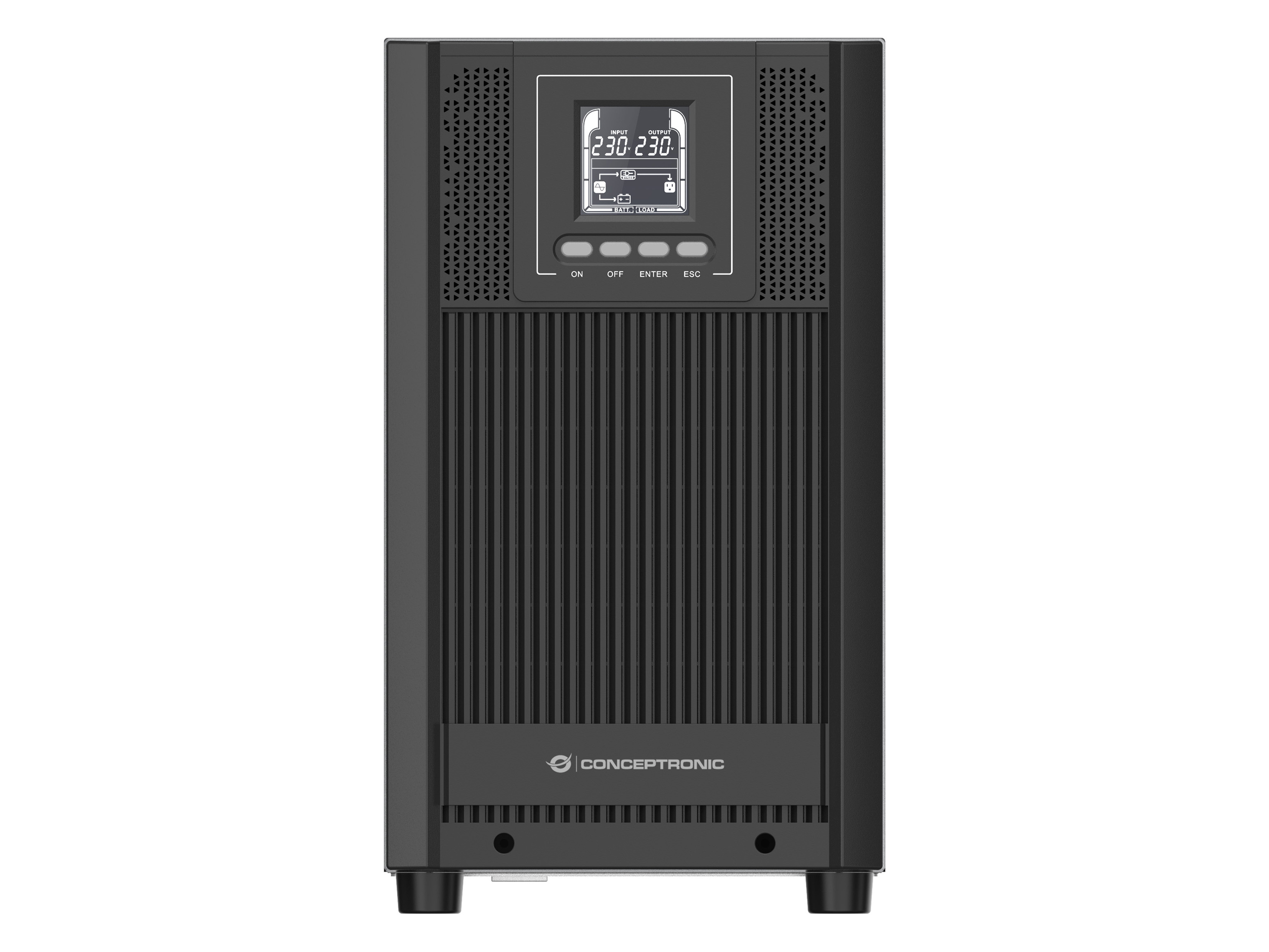 CONCEPTRONIC USV 3000VA/2700W/4xSchuko/USB/+ Online Tower sw USVs