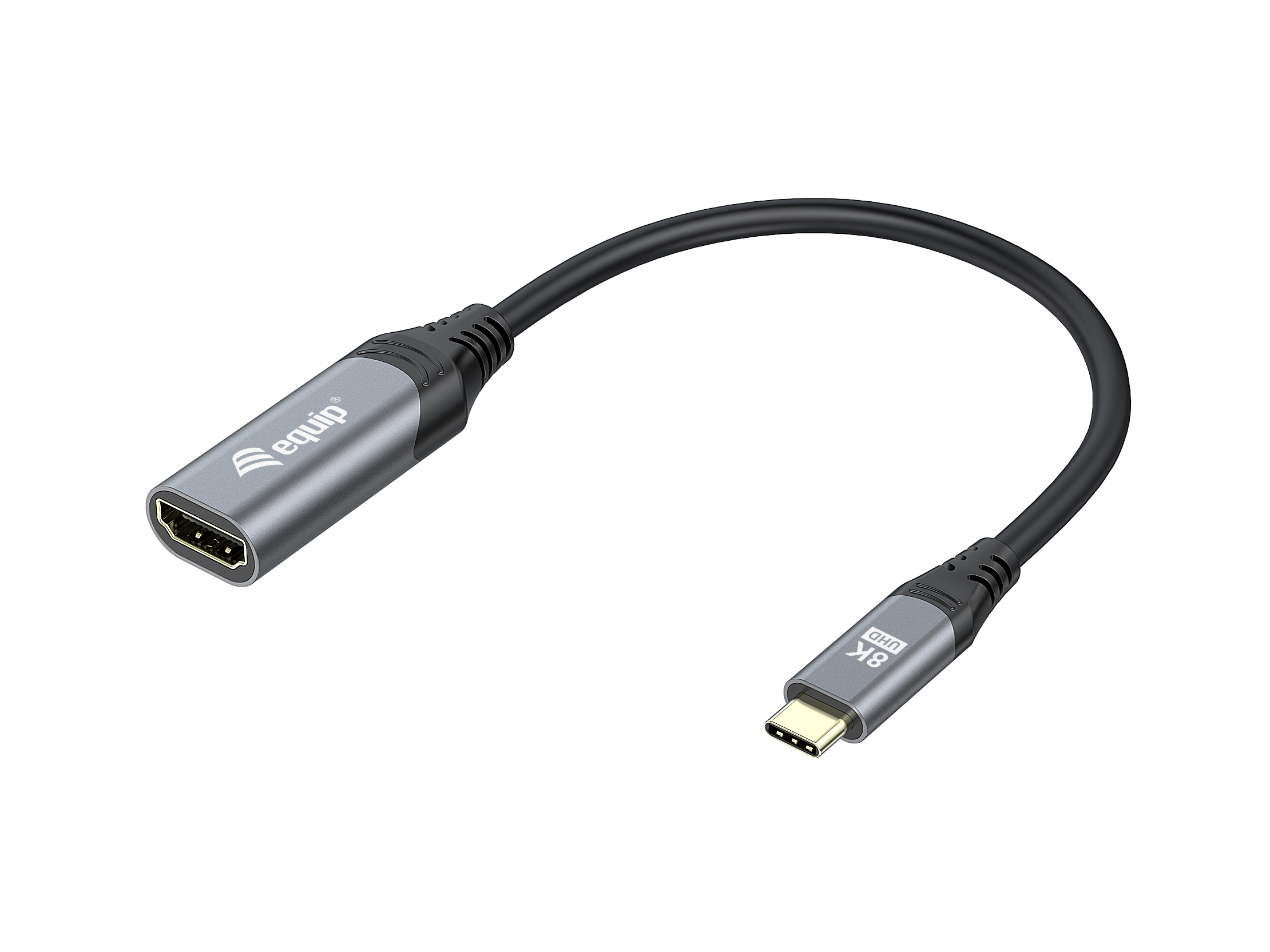 Equip Adapter USB-C->HDMI2.1 St/­Bu 8K/­ 60Hz 0.15m PVC Equip Adapter USB-C->HDMI2.1 St/­Bu 8K/­ 60Hz 0.15m PVC