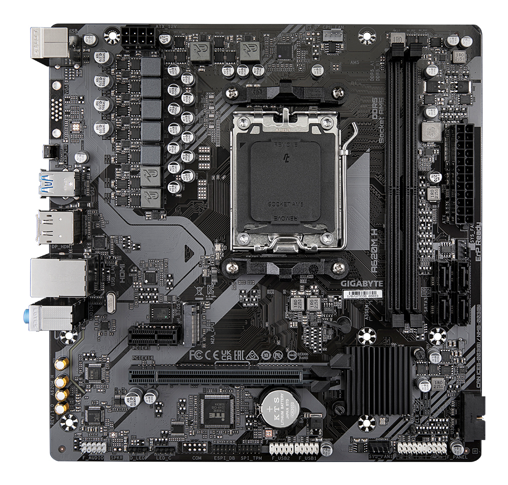 Gigabyte A620M H                     (A620,AM5,mATX,DDR5)