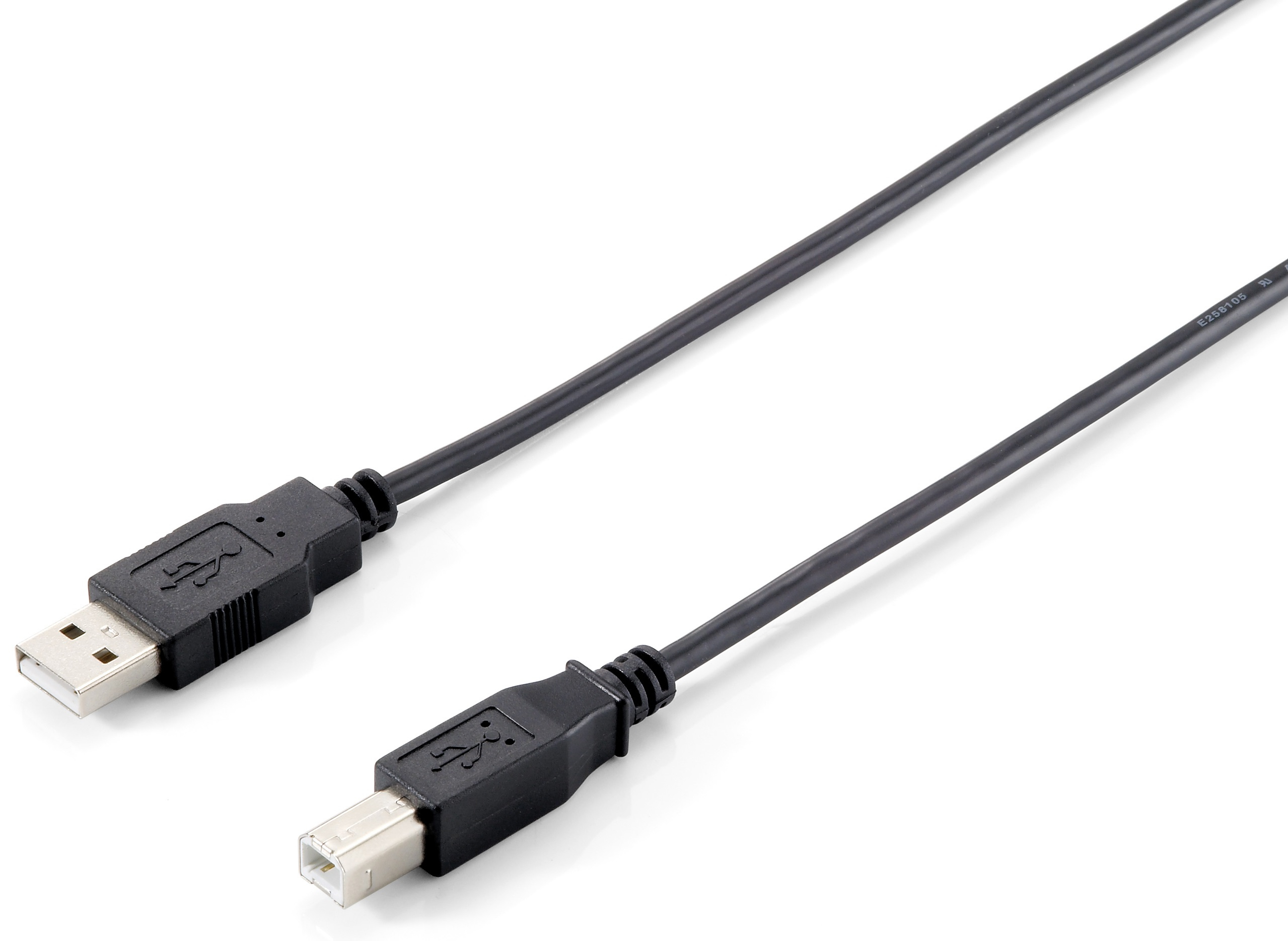 Equip USB2.0 Druckerkabel USB-A->USB-B  St/&shy;St  1.80m schwarz Pol