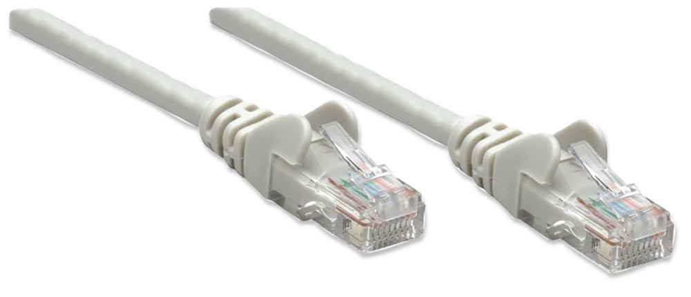 Intellinet 319812 RJ45 Patchkabel CAT 5e U/UTP 5.00 m Grau