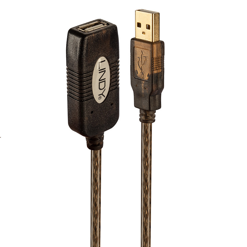 LINDY USB 2.0 Aktiv-Verlängerung Typ A/­A M/­F 20m LINDY USB 2.0 Aktiv-Verlängerung Typ A/­A M/­F 20m