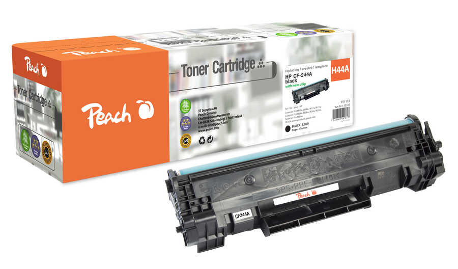 Peach Toner HP CF244A, No.44A black remanufactured Peach Toner HP CF244A, No.44A black remanufactured
