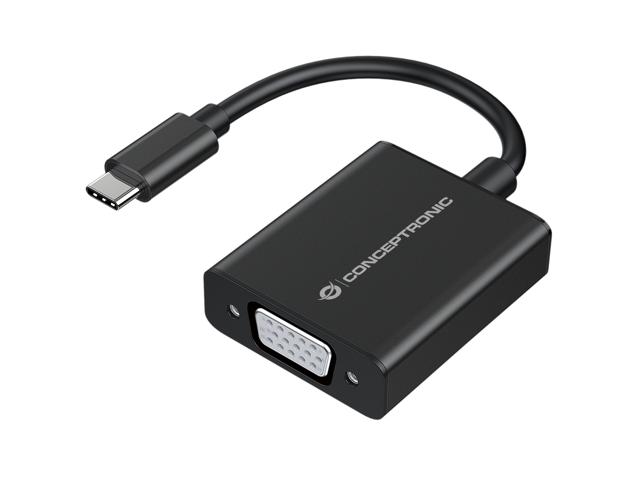 CONCEPTRONIC Adapter USB-C3.2->VGA     1080/&shy;60Hz    0.10m sw