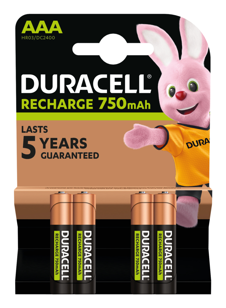 Duracell Akku Recharge  AAA  HR03   750mAh 4St.