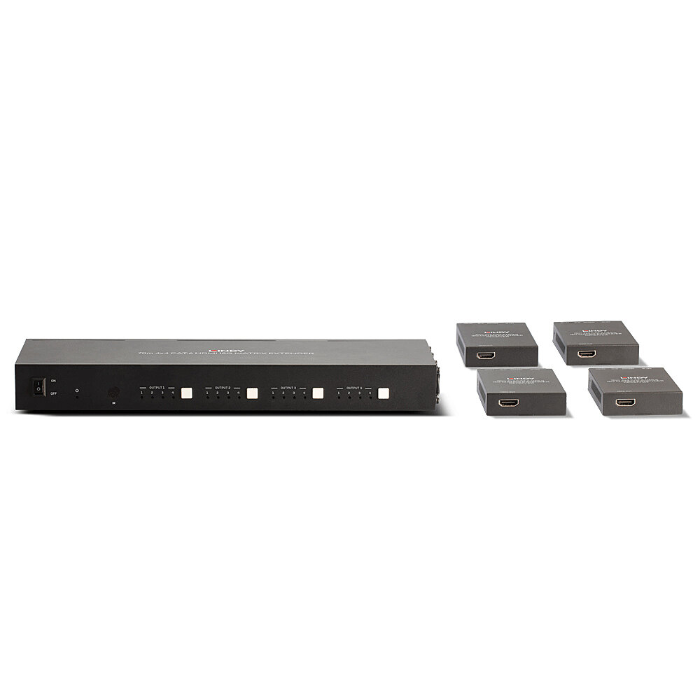 LINDY 70m Cat.6 4x4 HDMI 18G Matrix Extender