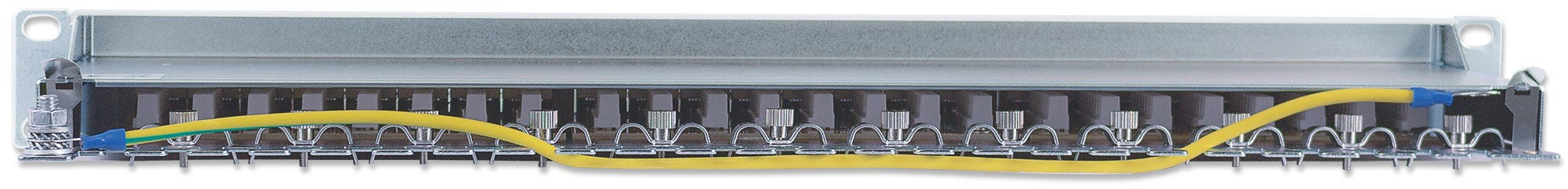 INTELLINET Patchpanel 1HE 24-Port Cat6 FTP grau
