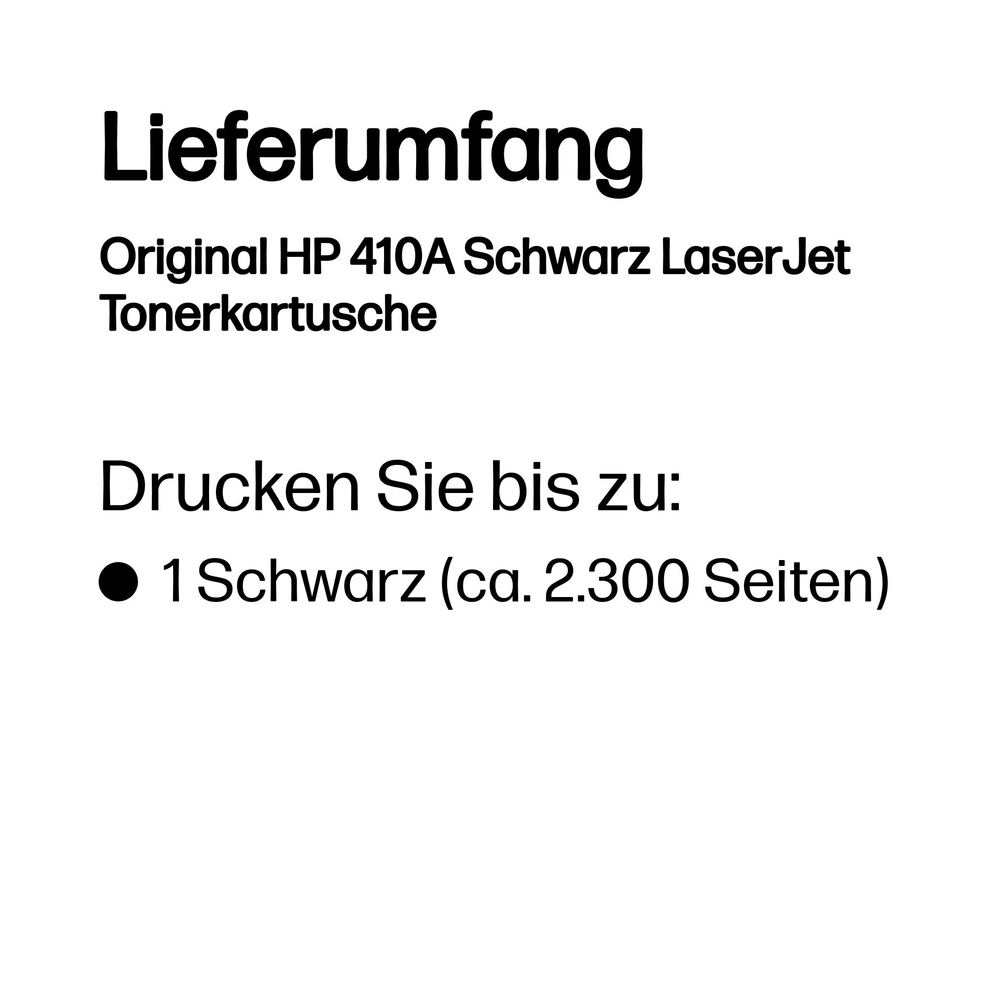 HP 410A Schwarz LaserJet Tonerpatrone
