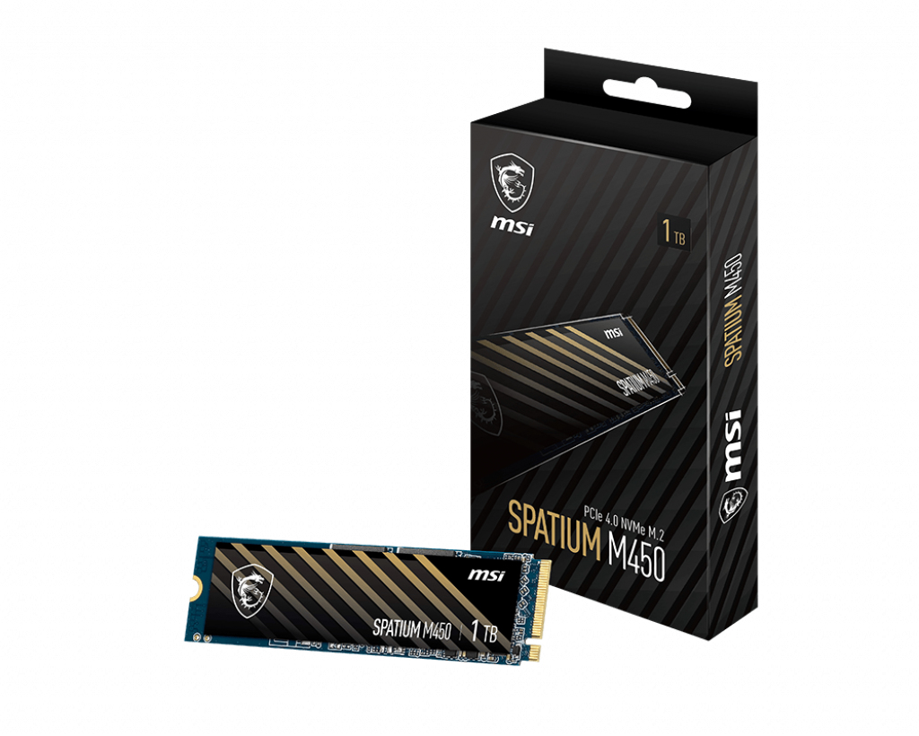 SSD 1TB MSI Spatium M450 V1 (M.2 2280) PCIe Gen4 x4 NVMe