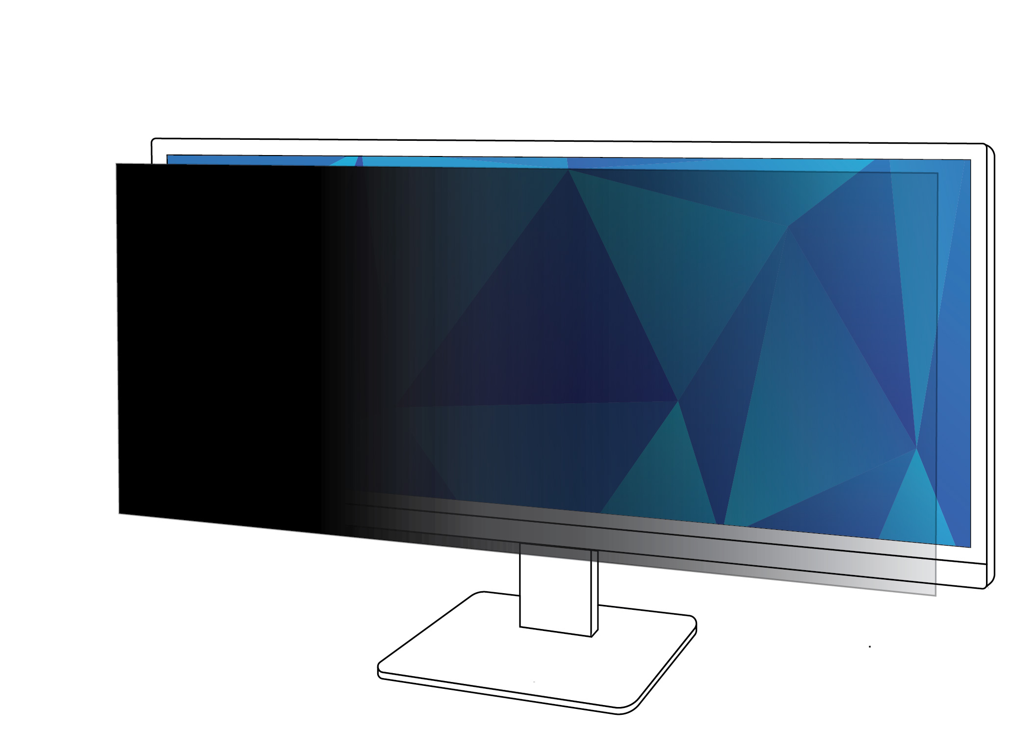 3M Blickschutzfilter 38"   Monitor (21:9) PF380W2B