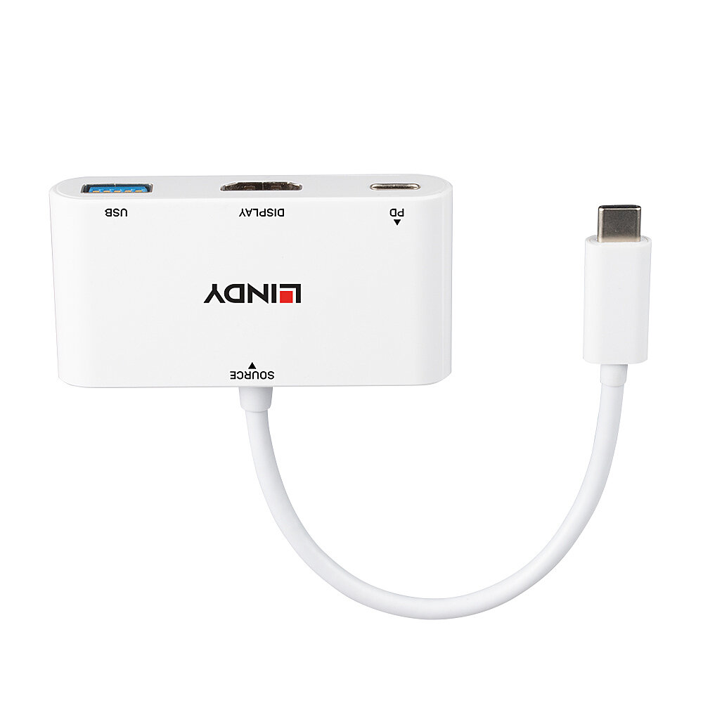 Lindy 43340 USB-Grafikadapter 3840 x 2160 Pixel Weiß