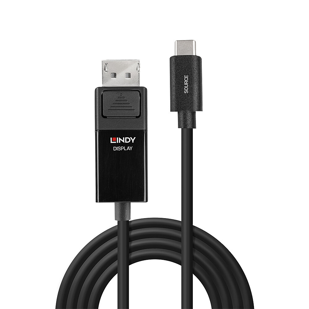 LINDY USB Typ C an Displayport 4K60 Adapterkabel mit HDR 2m
