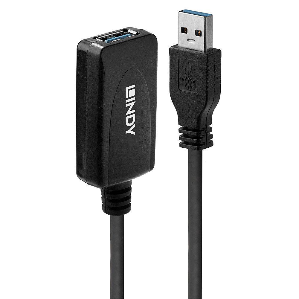 LINDY USB 3.0 Aktiv-Verlängerung Typ A/&shy;A M/&shy;F 5m