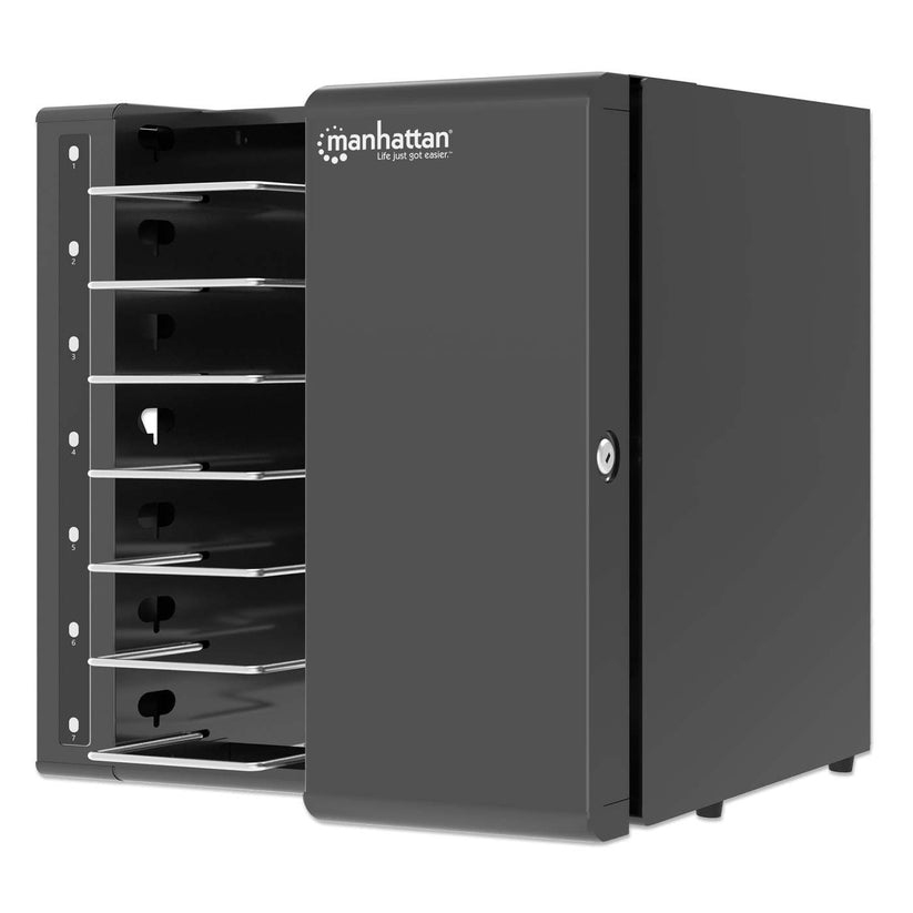 MANHATTAN 7-Port USB-C Desktop-Ladeschrank 65W/Port max 315W