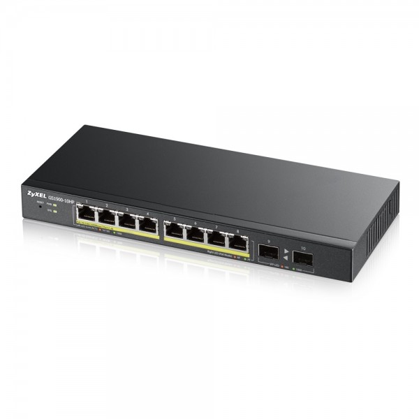 Zyxel Smart Switch 8x GbE GS1900-8HP V3 L2 PoE 77Watt