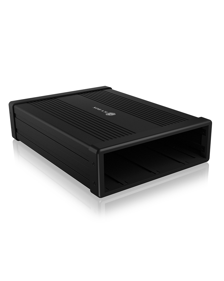 Geh. IcyBox 1x5,25" SATA DVD/&shy; Blue-Ray, schwarz