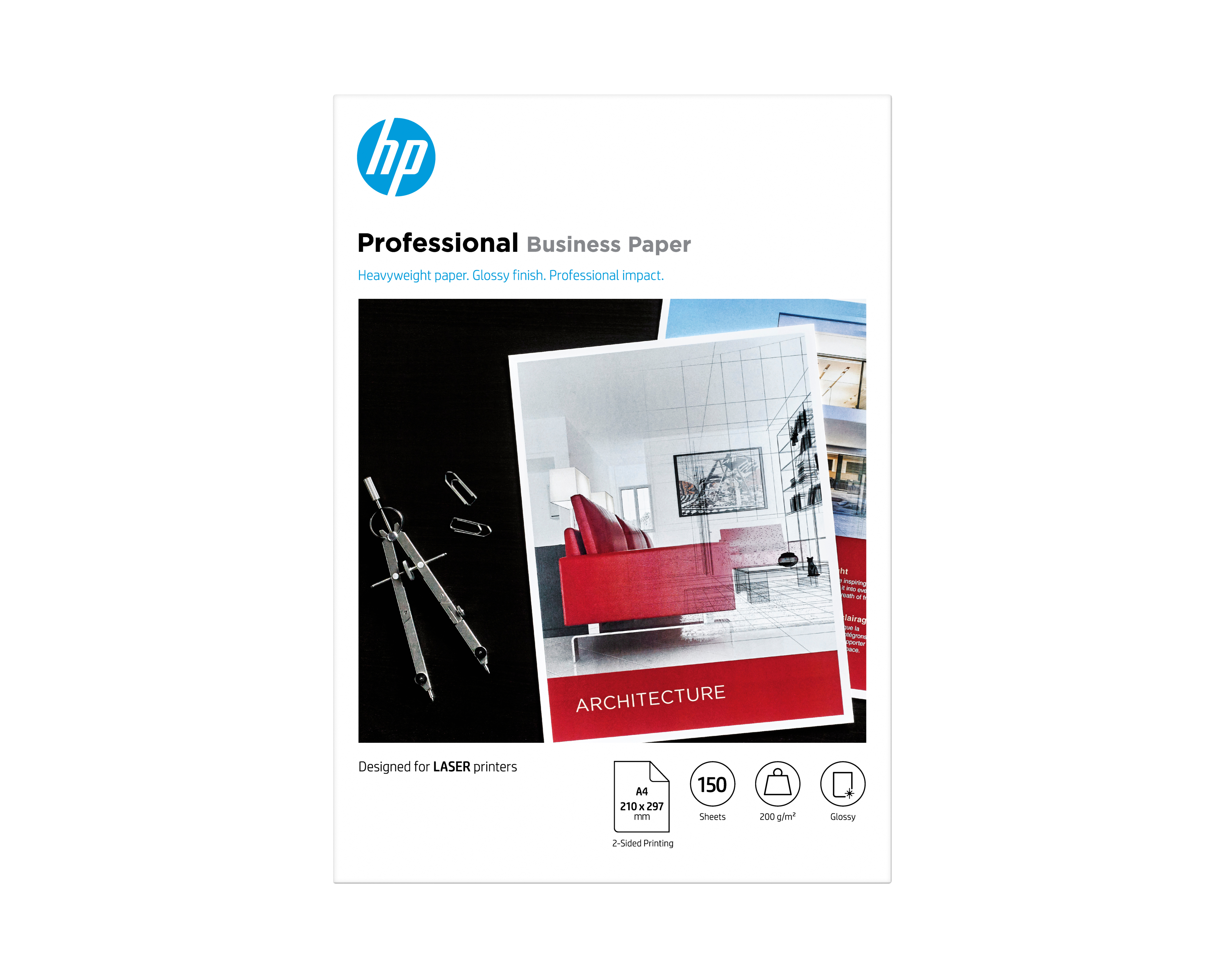 HP Professional Business Papier - Glänzend 200g/&shy;m  A4 150x