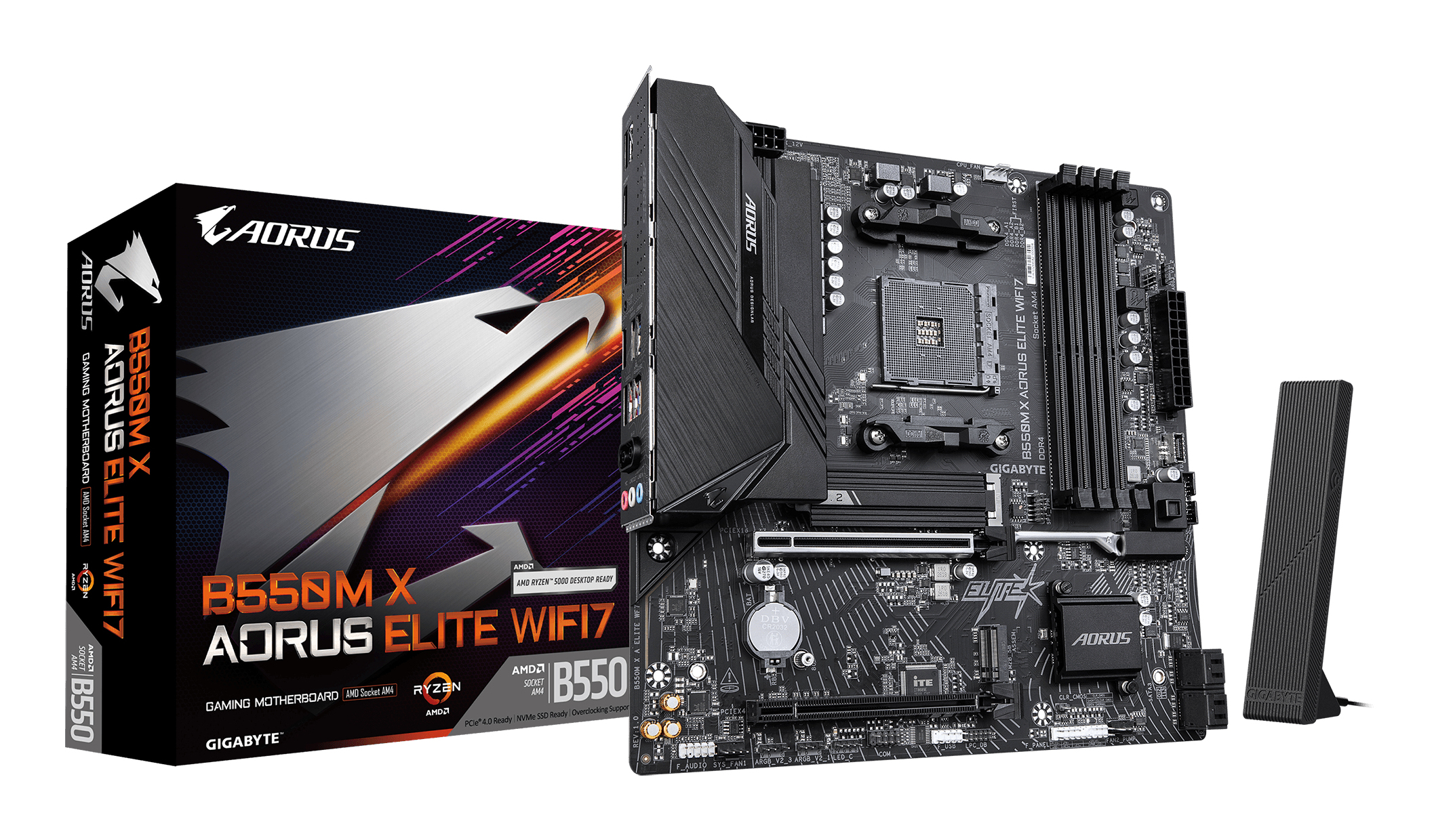 Gigabyte B550M X Aorus Elite WiFi7 (B550,AM4,mATX,DDR4)