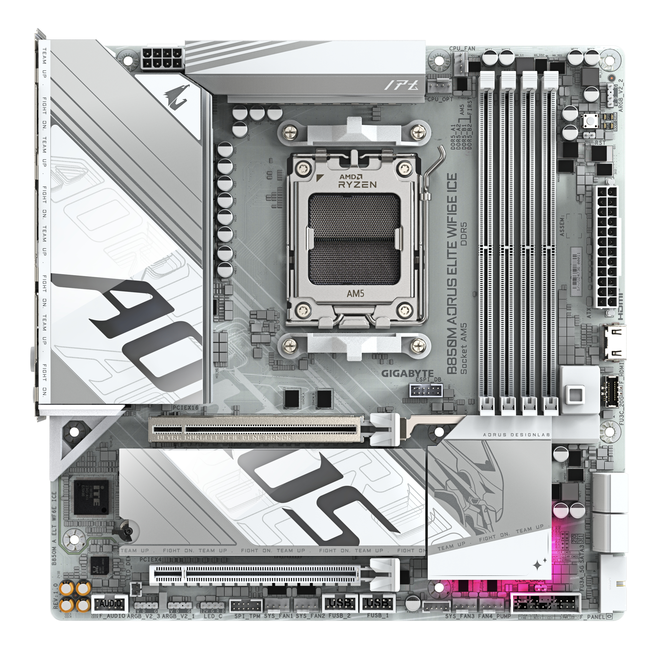 Gigabyte B850M A ELT WF6E ICE (B850,AM5,mATX,DDR5)
