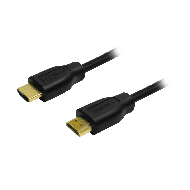Logilink HDMI-Kabel Ethernet A -> A St/&shy;St 10.00m Gold