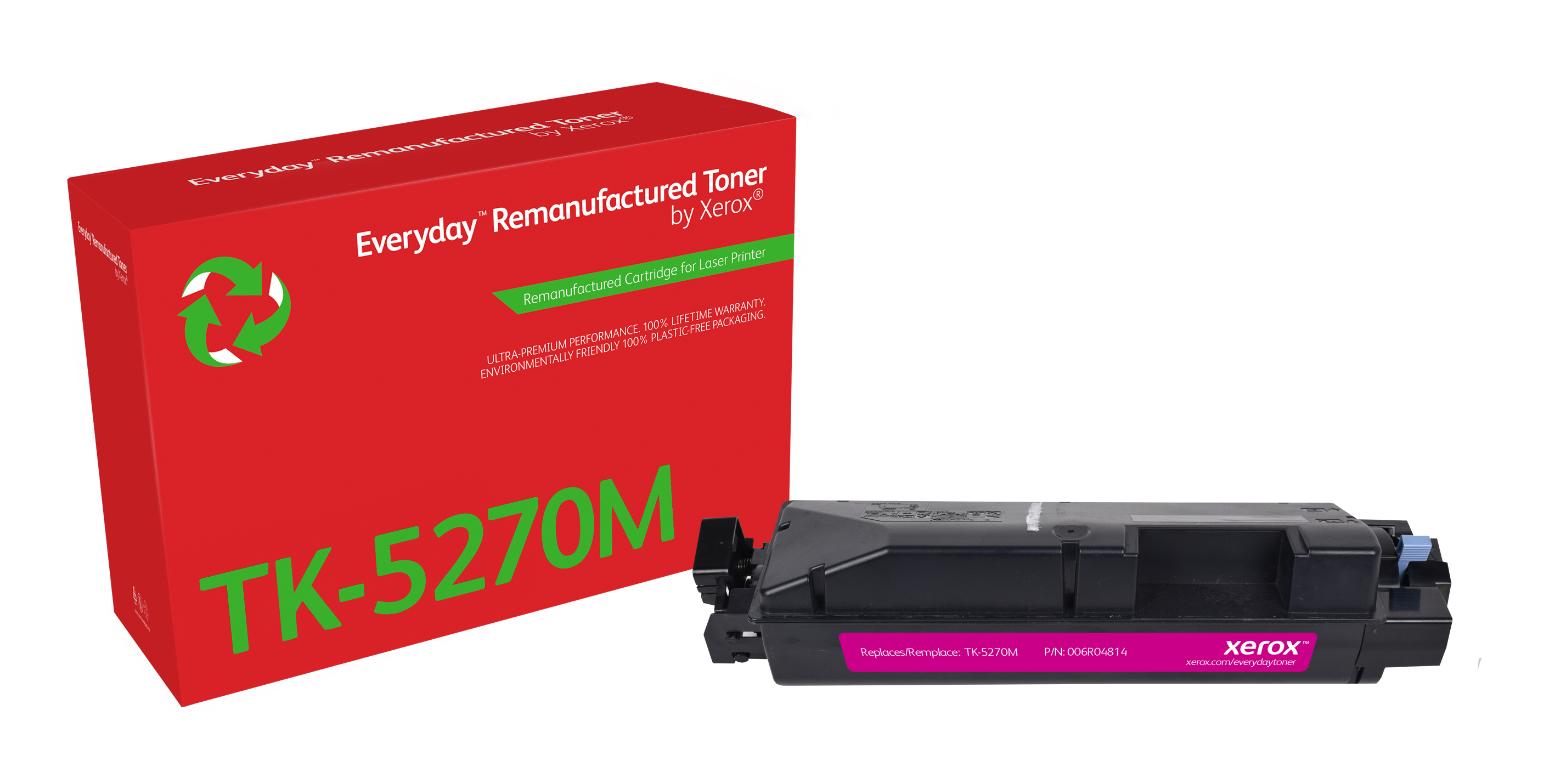 Xerox Toner Everyday Kyo TK-5270M Magenta Remanufactured Xerox Toner Everyday Kyo TK-5270M Magenta Remanufactured