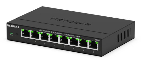 NETGEAR Switch 8x GE MS308-100EUS 8Port Multi-Gigabit 2.5G