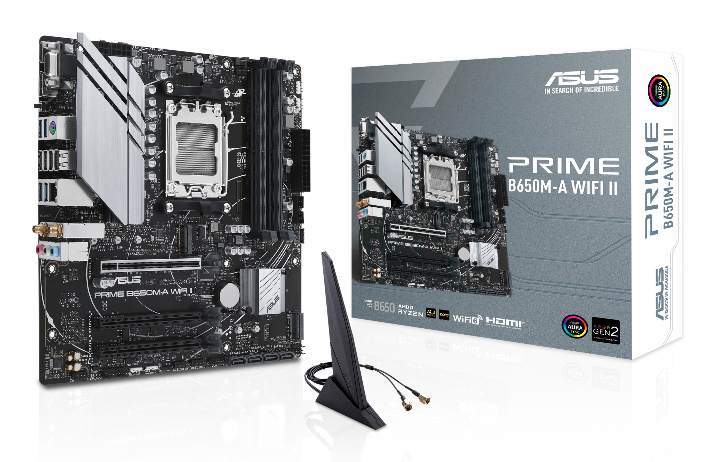 ASUS PRIME B650M-A WIFI II (AMD,AM5,DDR5,mATX) ASUS PRIME B650M-A WIFI II (AMD,AM5,DDR5,mATX)