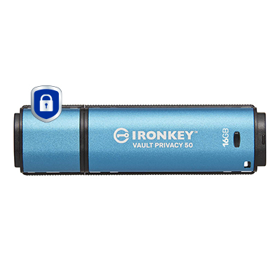 USB-Stick  16GB Kingston IronKey Vault Privacy 50 retail
