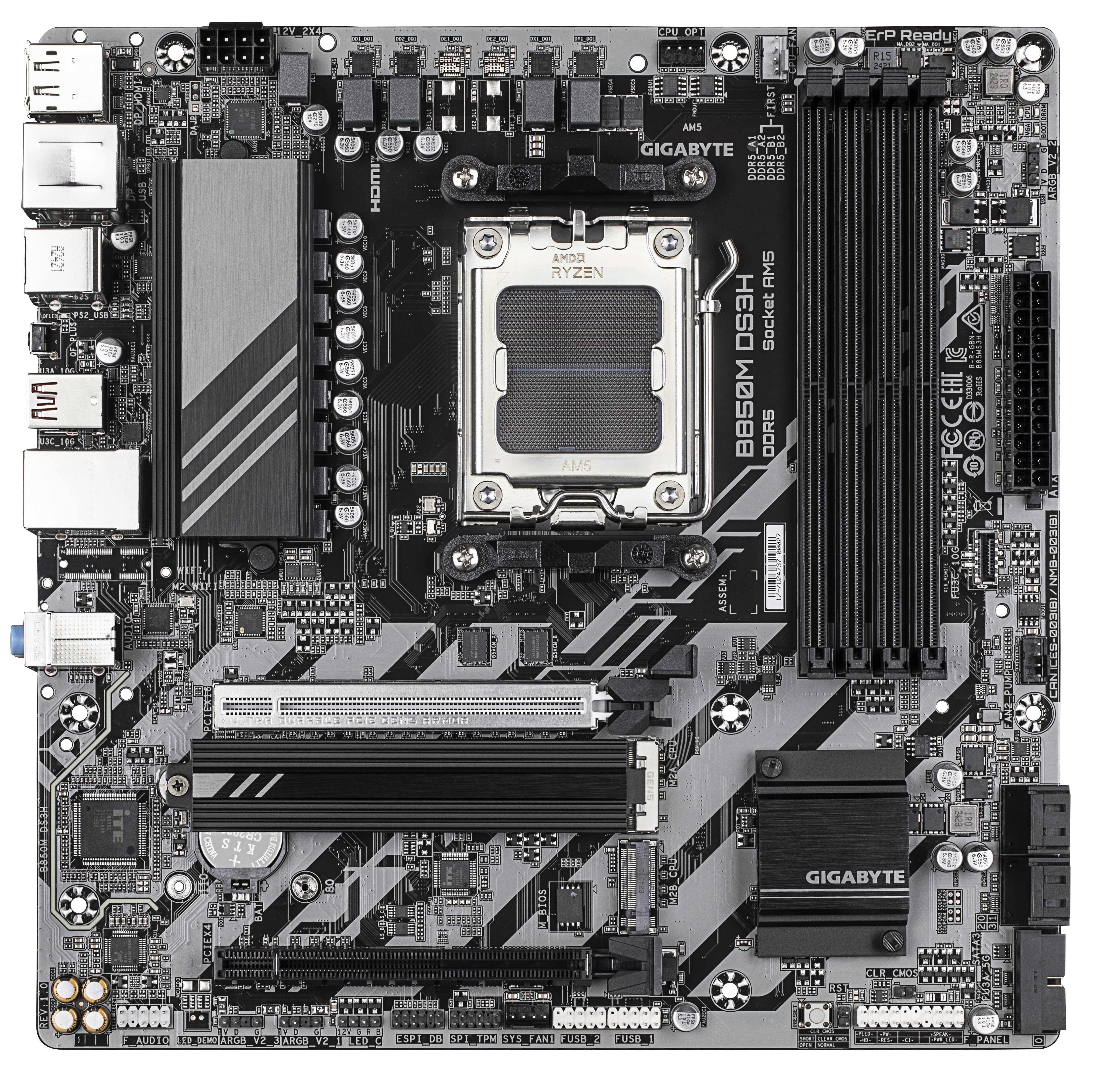 Gigabyte B850M DS3H (B850,AM5,mATX,DDR5)