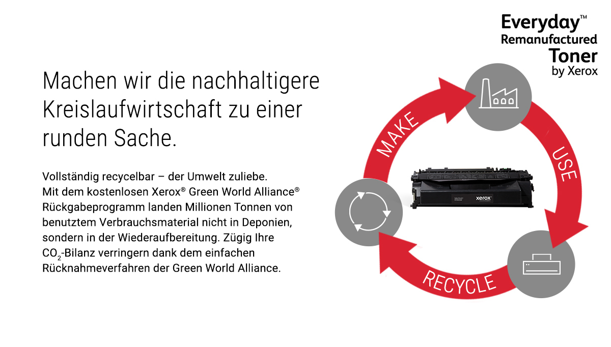 Everyday ™ Gelb Toner von Xerox, kompatibel mit HP 312A (CF382A), Standardkapazität