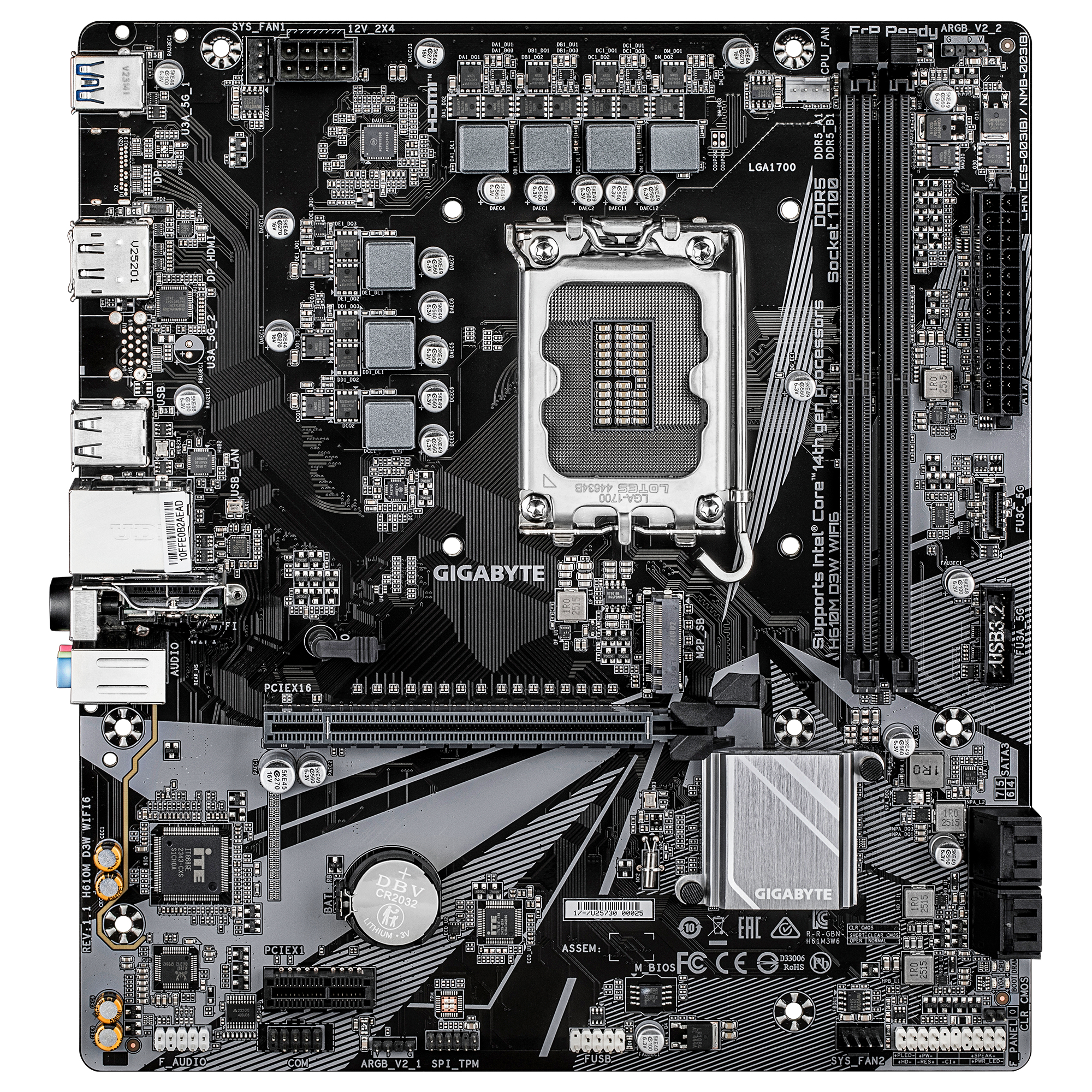 Gigabyte H610M D3W Wifi6 (H610,S1700,mATX,DDR5