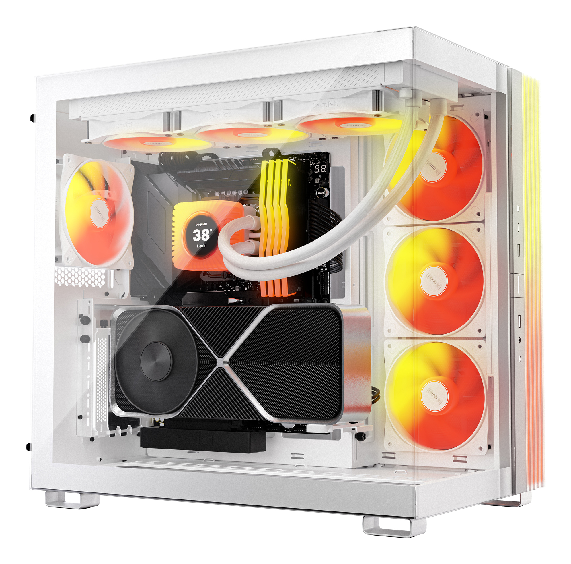 be quiet! WAK LIGHT LOOP IO LCD 360mm White