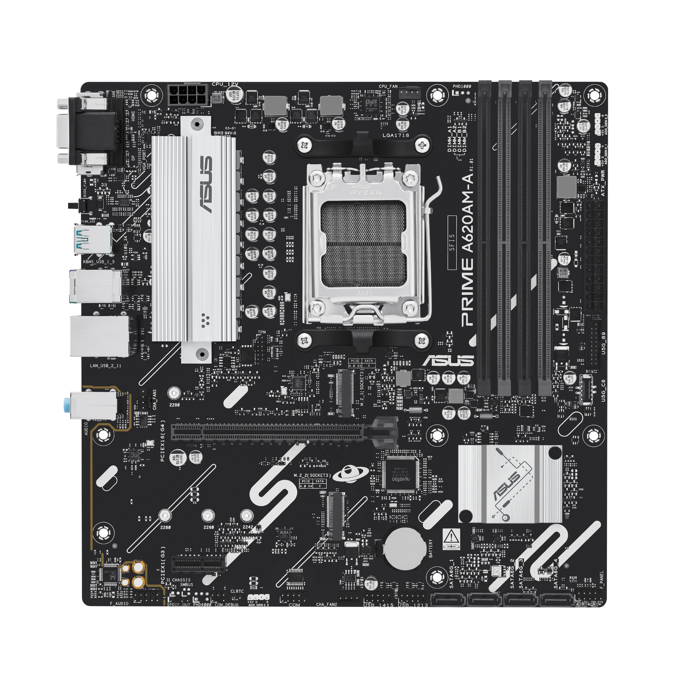 ASUS PRIME A620AM-A-CSM (AMD,AM5,DDR5,mATX)