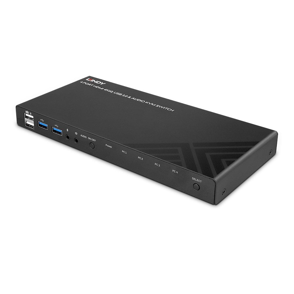 Lindy 39313 Tastatur/Video/Maus (KVM)-Switch Schwarz