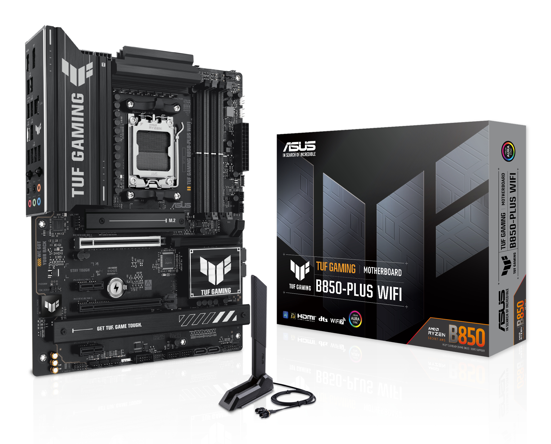 ASUS TUF GAMING B850-PLUS WIFI (AMD,AM5,DDR5,ATX) ASUS TUF GAMING B850-PLUS WIFI (AMD,AM5,DDR5,ATX)