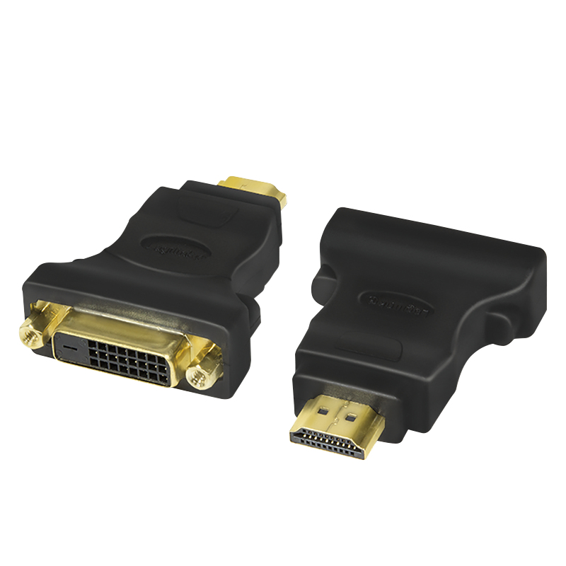 Logilink HDMI Adapter, HDMI male - DVI-D female, (Gold) HDMI-Adapter