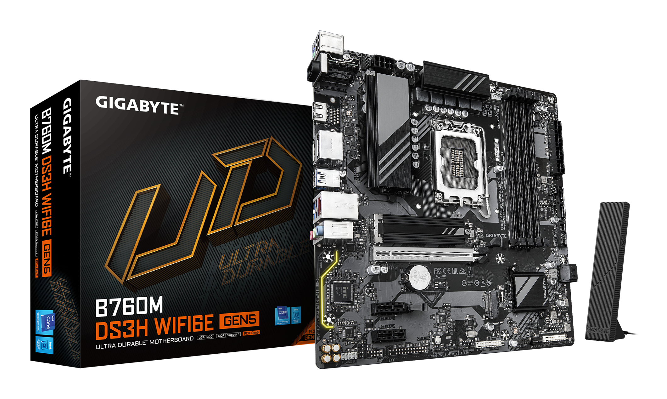 Gigabyte B760M DS3H WiFi6e GEN5 (B760,S1700,mATX,DDR5