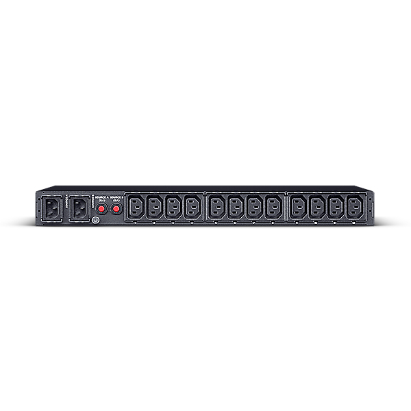 CyberPower PDU24004, ATS PDU, Metered, Rackmount 1U, ATS Eingang (2x) 230V/10A IEC-320 C14, Ausgang 10A/IEC-320 C13 (12)